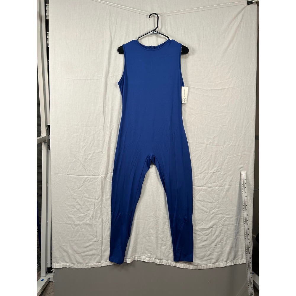 NWT LuFeng Royal Blue Sleeveless Full Length Jumpsuit Catsuit XL #2295